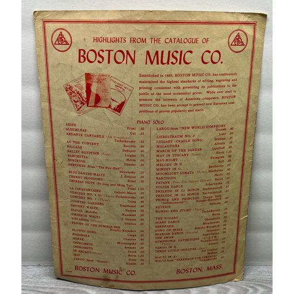 Tchaikovsky Opening Theme from Piano Concerto No 1 Vintage Sheet Music 1941 - Picture 2 of 4